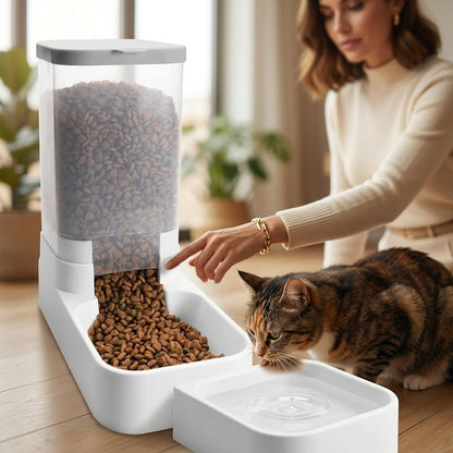 Automatic Pet Feeder with Water Dispenser