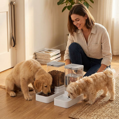 Automatic Pet Feeder with Water Dispenser